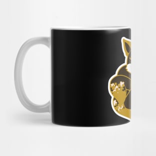 Black & Gold Kitsune Mug